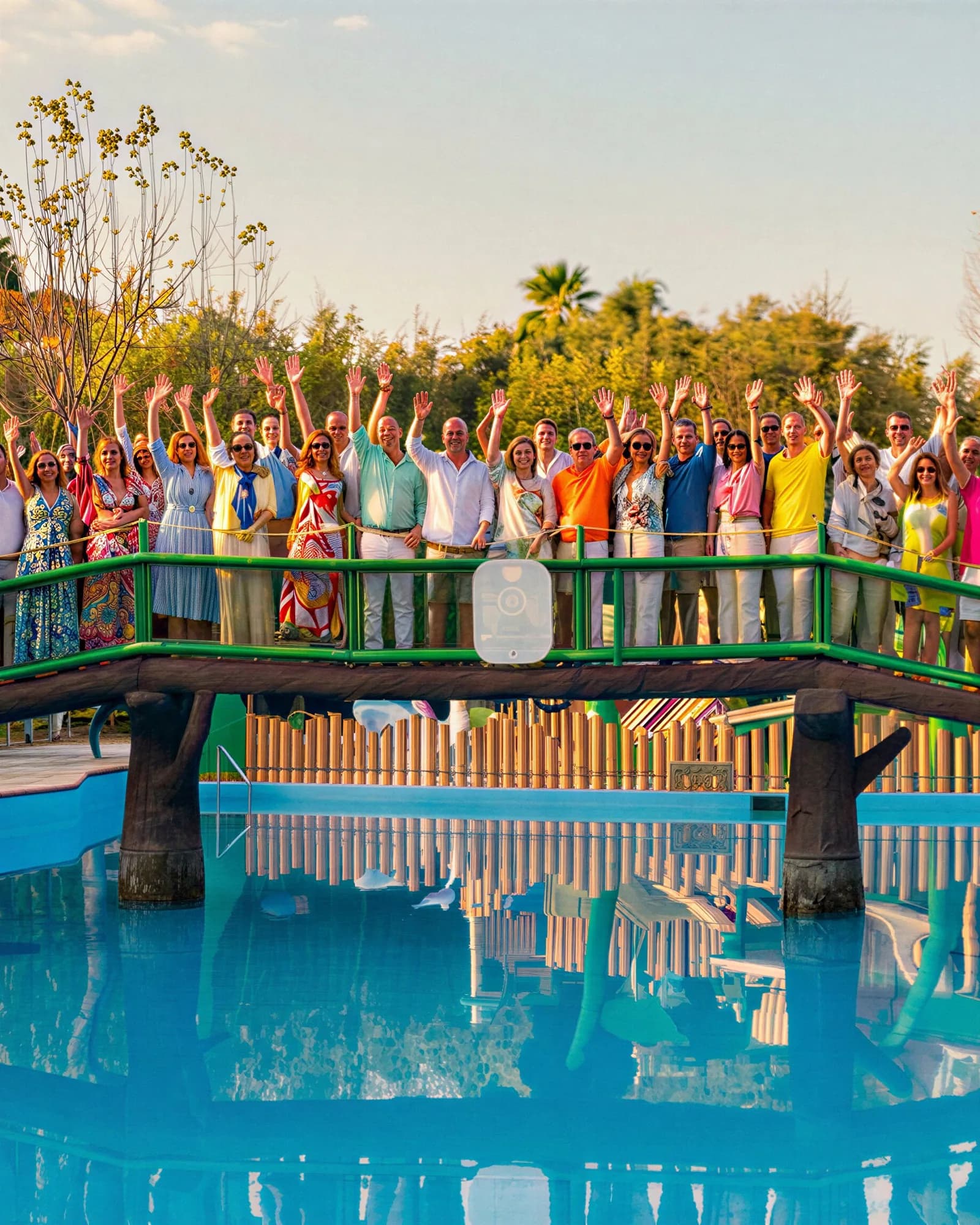 Paseo de empresa en Parque Oasis